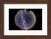 Fish-eye lens view of the summer Milky Way Fine Art Print
