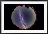 Fish-eye lens view of the summer Milky Way Fine Art Print