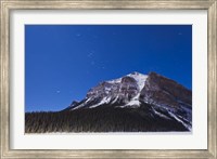 Orion star trails above Mount Fairview, Alberta, Canada Fine Art Print