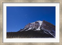 Orion star trails above Mount Fairview, Alberta, Canada Fine Art Print