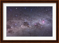 Southern Milky Way with Eta Carinae, Crux and Alpha & Beta Centauri Fine Art Print