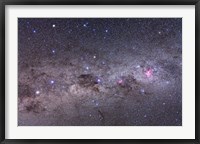 Southern Milky Way with Eta Carinae, Crux and Alpha & Beta Centauri Fine Art Print
