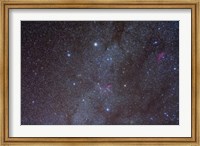 The Auriga constellation showing lanes of dark nebulosity Fine Art Print