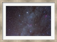The Auriga constellation showing lanes of dark nebulosity Fine Art Print