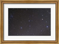 The constellation of Leo and the Coma Star Cluster in Coma Berenices Fine Art Print