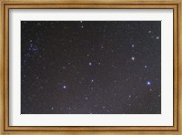 The constellation of Leo and the Coma Star Cluster in Coma Berenices Fine Art Print