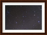 The constellation of Leo and the Coma Star Cluster in Coma Berenices Fine Art Print