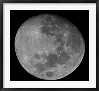 The waxing gibbous moon in a high resolution mosaic Fine Art Print