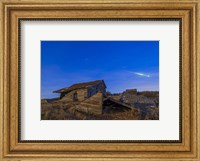 A bright bolide meteor breaking up as it enters the atmosphere Fine Art Print
