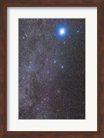Constellations Canis Major and Puppis with nearby deep sky objects Fine Art Print