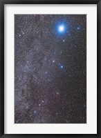 Constellations Canis Major and Puppis with nearby deep sky objects Fine Art Print
