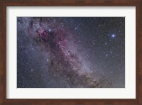 Constellations Cygnus and Lyra with nearby deep sky objects Fine Art Print