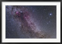 Constellations Cygnus and Lyra with nearby deep sky objects Fine Art Print