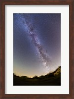 Northern summer/autumn Milky Way from horizon to past the zenith, Alberta, Canada Fine Art Print
