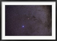 Widefield view of dark nebulae in the Aquila constellation Fine Art Print