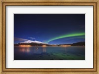 Aurora over Tjeldsundet and Saetertinden Mountain in Norway Fine Art Print