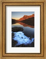 Ice flakes in the shadows of Skittendalen Valley in Troms County, Norway Fine Art Print