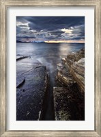 Midnight Sun over Vagsfjorden in Troms County, Norway Fine Art Print