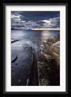 Midnight Sun over Vagsfjorden in Troms County, Norway Fine Art Print