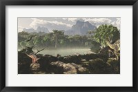 Late Jurassic East Africa with a host of different animals and plants Fine Art Print