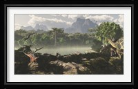 Late Jurassic East Africa with a host of different animals and plants Fine Art Print