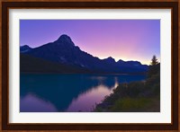 Twilight at Mt Cephren, Waterfowl Lakes, Banff National Park, Alberta, Canada Fine Art Print