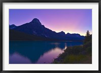 Twilight at Mt Cephren, Waterfowl Lakes, Banff National Park, Alberta, Canada Fine Art Print