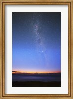 The Eta Carina nebula and the Milky Way visible at dawn Fine Art Print