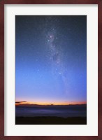 The Eta Carina nebula and the Milky Way visible at dawn Fine Art Print
