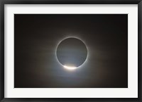 The first diamond ring during the total eclipse of the Sun Fine Art Print