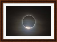 The first diamond ring during the total eclipse of the Sun Fine Art Print