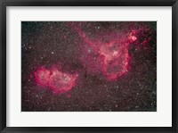 The Heart and Soul Nebula in the constellation Cassiopeia Fine Art Print