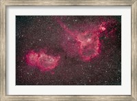 The Heart and Soul Nebula in the constellation Cassiopeia Fine Art Print