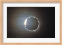 The second diamond ring during the total eclipse of the Sun Fine Art Print