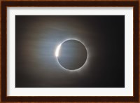 The second diamond ring during the total eclipse of the Sun Fine Art Print