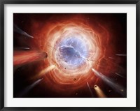 A planetary nebula is forming as the star expells its outer layers Fine Art Print