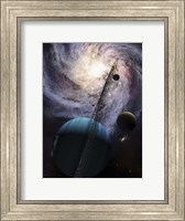 Indra, a fast spinning gas giant generating tremendous tidal forces Fine Art Print