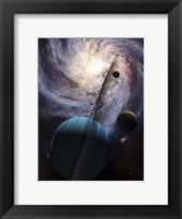 Indra, a fast spinning gas giant generating tremendous tidal forces Fine Art Print