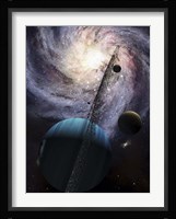 Indra, a fast spinning gas giant generating tremendous tidal forces Fine Art Print