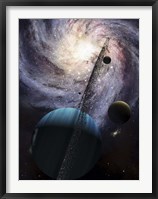 Indra, a fast spinning gas giant generating tremendous tidal forces Fine Art Print