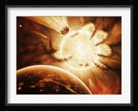 The Hand of Destiny Nebula is devouring the star Abigor Fine Art Print