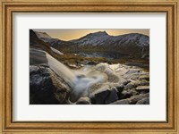 A small creek running through Skittendalen Valley in Troms County, Norway Fine Art Print