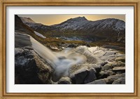 A small creek running through Skittendalen Valley in Troms County, Norway Fine Art Print