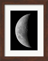 A waxing crescent moon in high resolution Fine Art Print