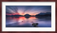 Sunset over Tjeldsundet, Troms County, Norway Fine Art Print