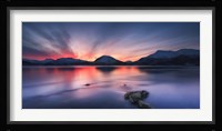 Sunset over Tjeldsundet, Troms County, Norway Fine Art Print