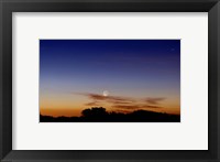 The Moon and Jupiter in conjunction with Jupiter's moons Fine Art Print