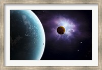 Two planets born from the same star, yet they couldn't be more different Fine Art Print