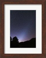 Venus setting and a bright cone of zodiacal light visible after sunset Fine Art Print
