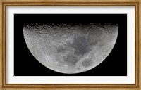 The feature known as Lunar-X visible on the moon's surface Fine Art Print